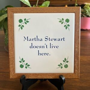 Decorative Tile with Wooden Frame